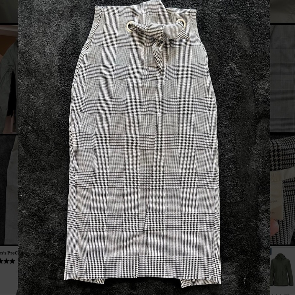 H&M printed pencil skirt